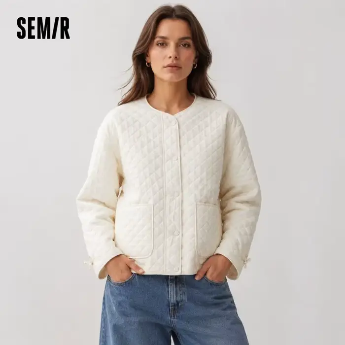Semir dámská prošívaná bunda s diamantovým vzorem