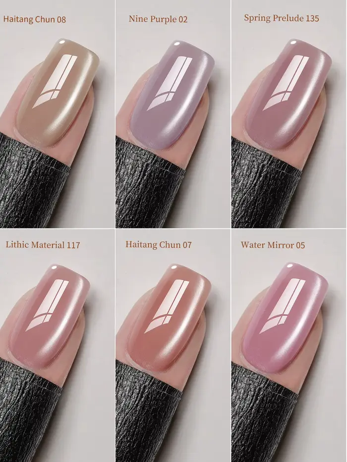 1/6 pièces Nail Art Super brillant rose Satin oeil de chat Gel pour ongles magnétique brillant brill