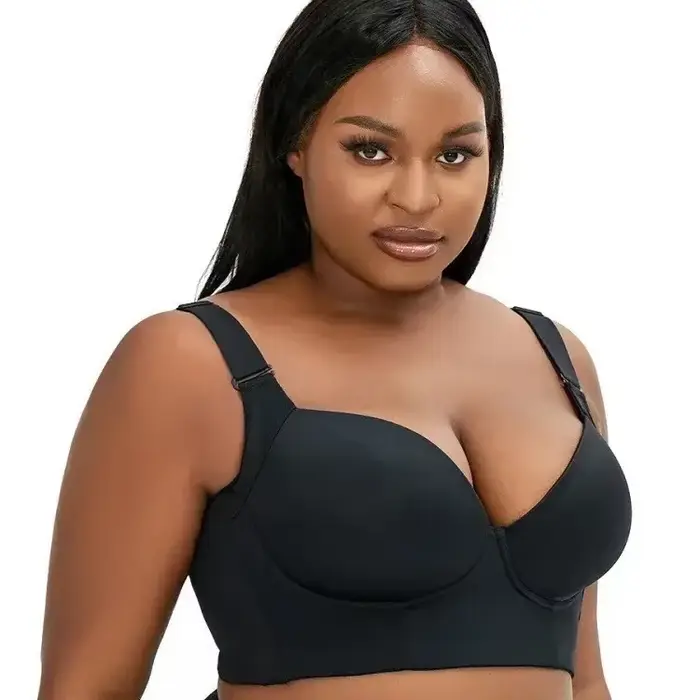 Soutien-gorge de sport sans couture avec armatures acier dos nu profond anti-affaissement pour homme et femme style tous les jours occasions spéciales