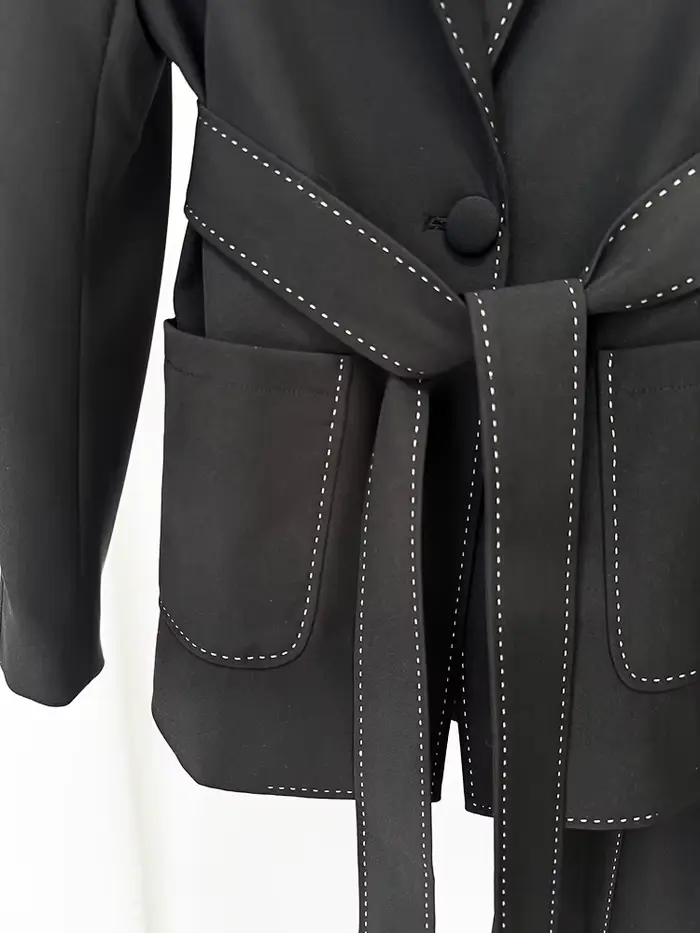 HIGH STREET Nouvelle Collection 2026 Ensemble de Costume Designer pour Femme, Blazer et Pantalon 2 p