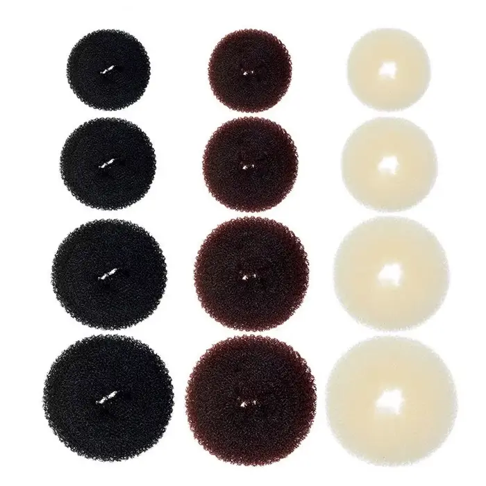 Machine à chignon magique pour femmes, 1 pièce, S M L, noir/marron/ivoire, Donut Bagel, outils pour