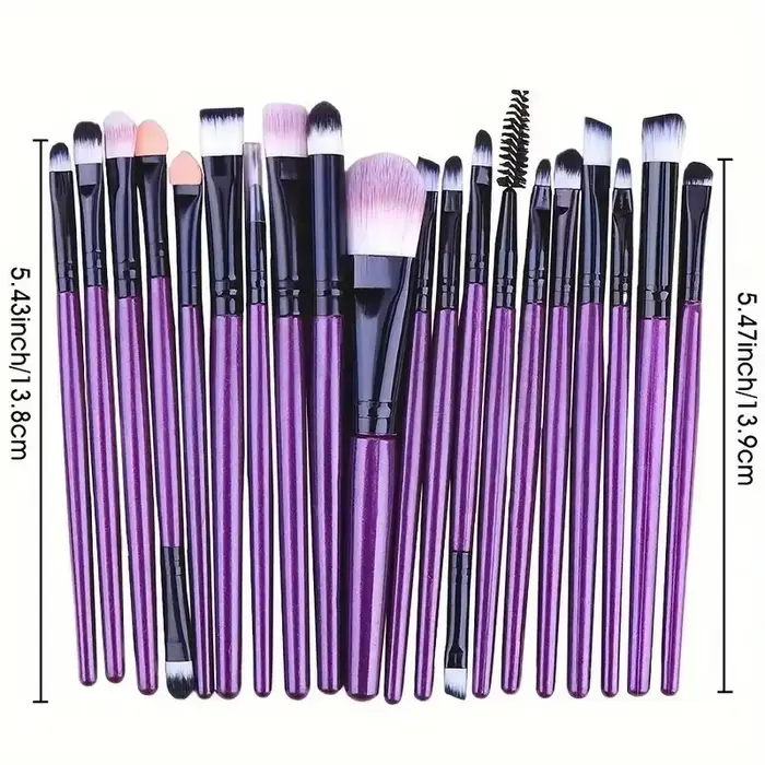 Ensemble de pinceaux de maquillage pour les yeux et les joues, eye-liner, pinceau mélangeur, fond de