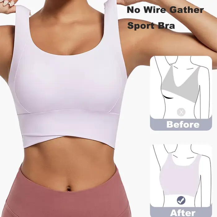 Soutien-gorge de sport à fort impact pour femmes, soutien-gorge de sport rembourré, haut court d'entraînement, de Fitness, dos nageur, pour le Yoga