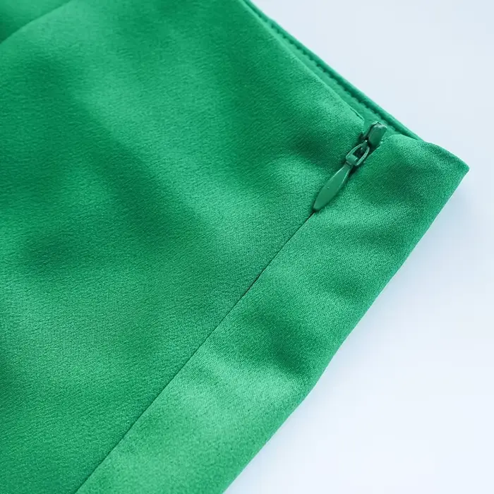 Mini jupe taille haute en Satin pour femmes, tenue Chic élégante, Slim, ligne a, hanche, moulante, S