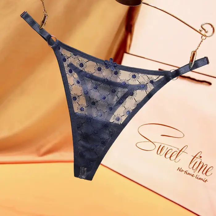 Sexy tanga v průhledné krajky pro ženu, kalhotky nízký pas, spodní prádlo tanga, ženské tanga, spodní prádlo, intimní spodní prádlo