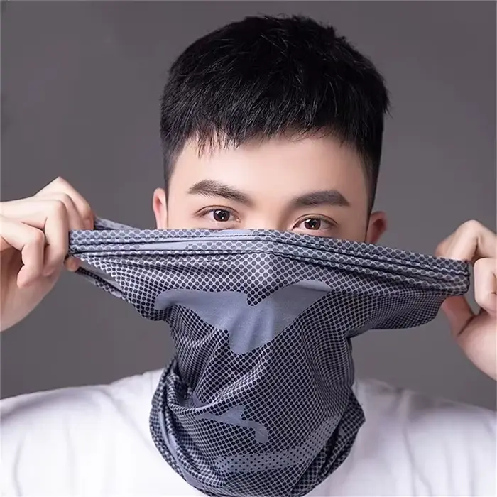 Protection UV glace soie visage couverture cou Tube Sports de plein air Bandana écharpe respirant ra