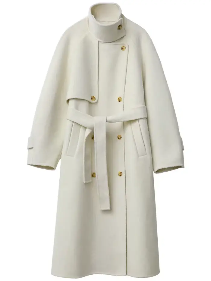 CHIC VEN – manteaux en laine pour femmes, ample, col montant, pardessus Double face, vêtements de de