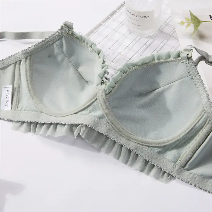 Ensemble de soutien-gorge en dentelle pour fille, sous-vêtements Sexy, brassière pour femmes, Lingerie douce et mignonne, ensemble de sous-vêtements doux et respirants, slip de soutien-gorge Sexy