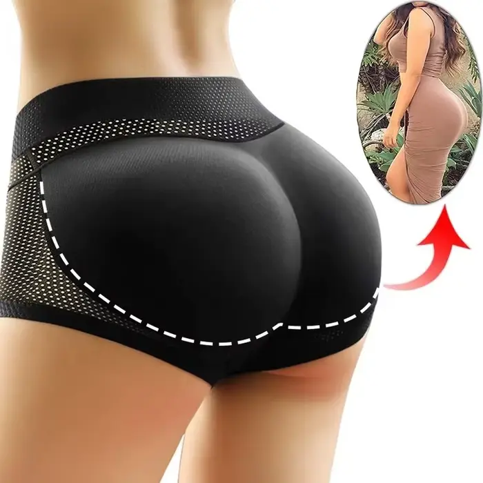 Culotte Rembourrée Push-Up Pour Femmes Vêtement Modélisant Avec Coussinets De Hanches Invisible Sous Les Vêtements Contrôle Du Ventre Occasions Spéciales