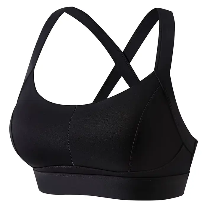 Soutien-gorge de sport à fort impact pour femmes, croisé dans le dos, rembourré, entraînement, fitne
