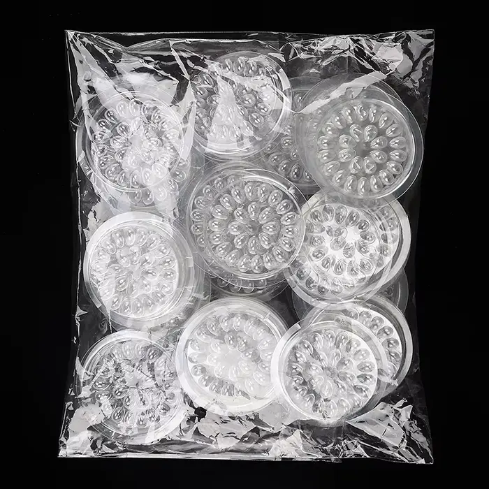 Palette de colle jetable pour extensions de cils, 100 pièces, tampons de colle, support en plastique
