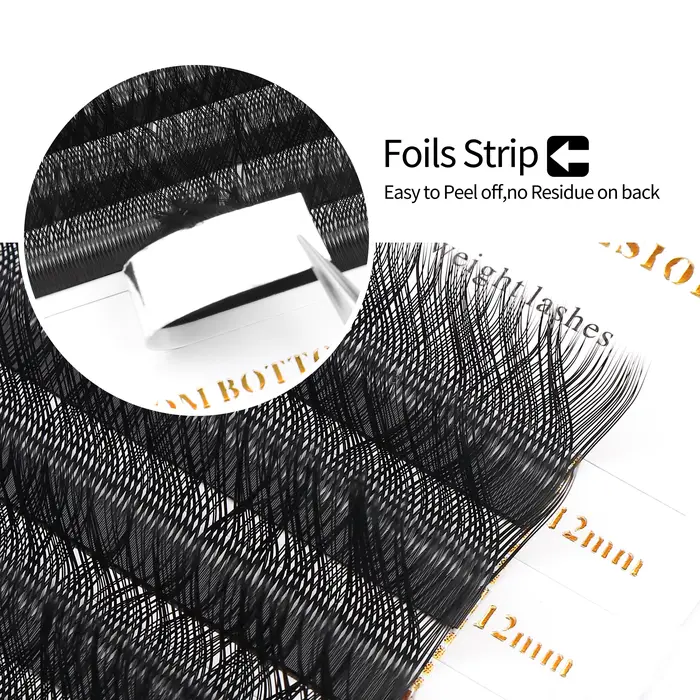 XIUSMERCEDES-Extensions de Cils AKI, Tissés à la Main, Doux, Légers, Naturels, Préfabriqués, Volume,