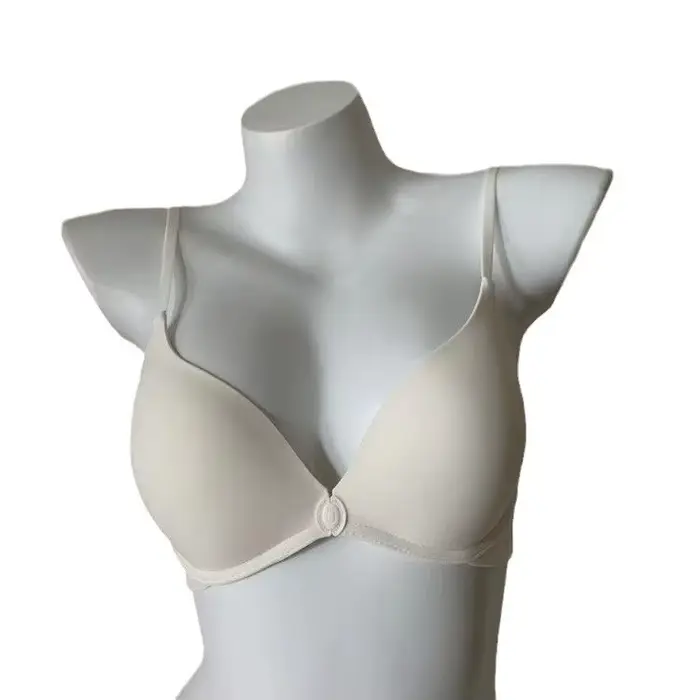 Soutien-gorge push-up à fermeture frontale pour femme – Conception de bonnet non vide sans couture, dos profond en forme de U et lingerie ultra fine d'été