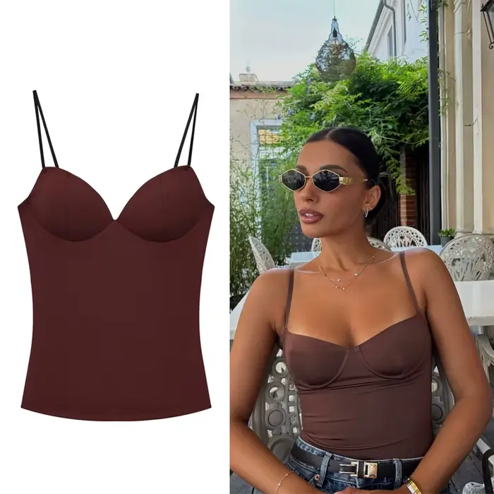 Dámské korzet Top Loose Dámské elegantní dámské letní topy Camis topy s bez ramínek Bodysuit krátký Top bez rukávů žena