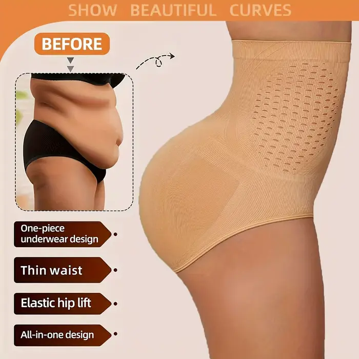 Sous-vêtements façonnant post-partum taille haute pour femmes, culotte de levage des fesses et des h