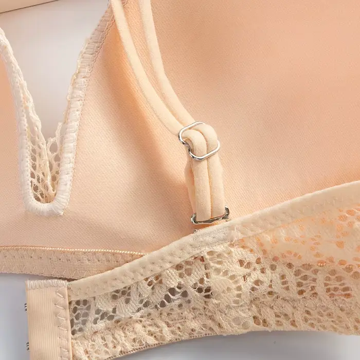 Sexy krajková podprsenka pro ženy, květinová podprsenka bez kostic, dámské spodní prádlo šálky A B, měkká podprsenka barva jednobarevný, trendy podprsenka