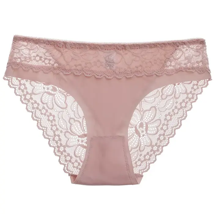 Krajka Dámské kalhotky Sexy Bezešvé Dámské spodní prádlo Dámské kalhotky Nízký pas Spodní prádlo Pevné kalhotky Dívky kalhotky Tangas Slip Ženy