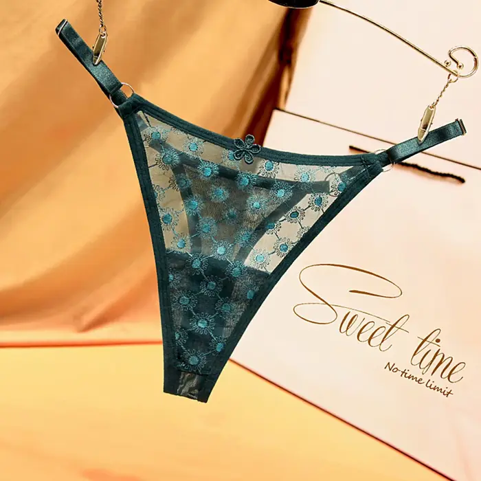 Sexy tanga v průhledné krajky pro ženu, kalhotky nízký pas, spodní prádlo tanga, ženské tanga, spodní prádlo, intimní spodní prádlo
