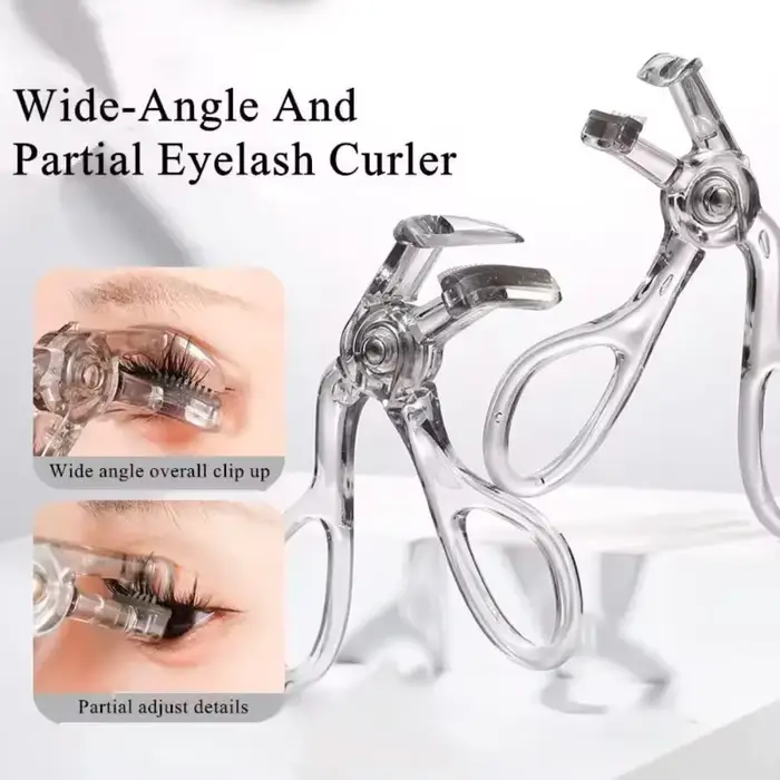 Recourbe-cils double type avec peigne – Options de clips larges et partiels, imperméable, longue dur