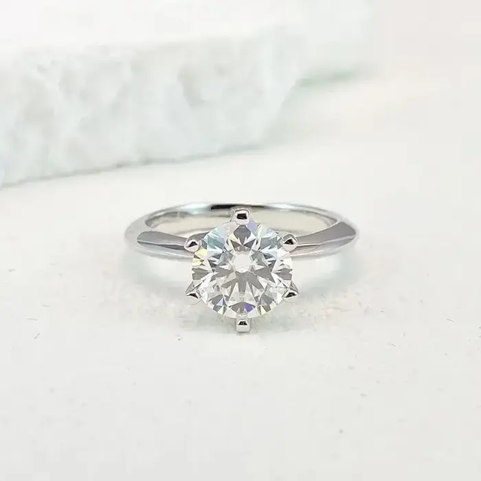 NeeTim – bague Moissanite 0.5-5ct pour femmes, en argent Sterling 925, plaqué or blanc, diamant de l