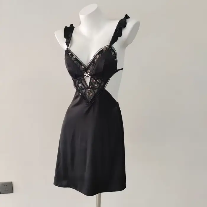 Vyšívané dámské noční košile, francouzské spodní prádlo, sexy noční košile, čisté neformální oblečení, pyžamo ramínko, vysoká kvalita, nové