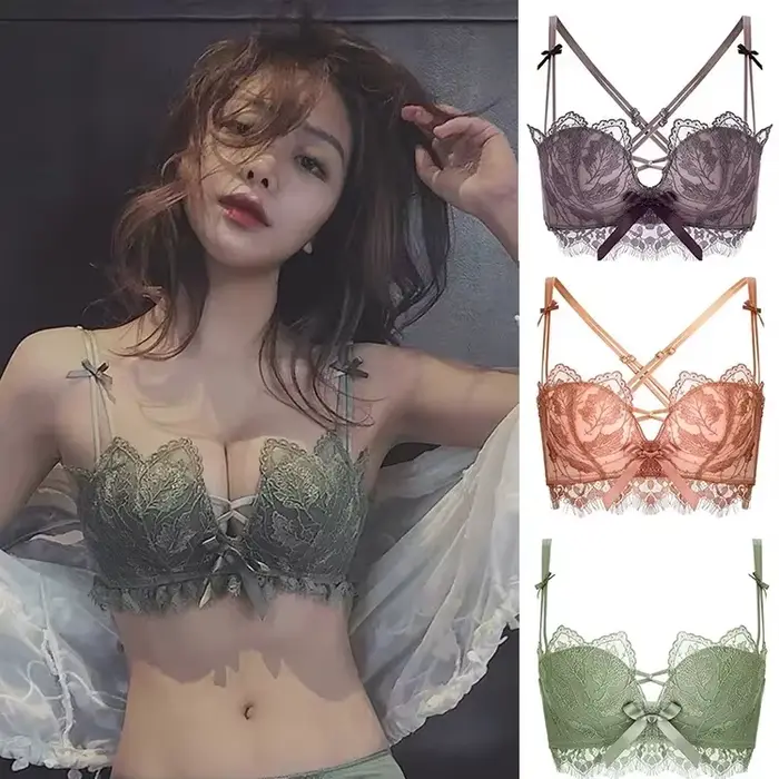 Soutien-gorge sexy sans anneau en acier, lingerie pour femmes, petite poitrine, beau dos