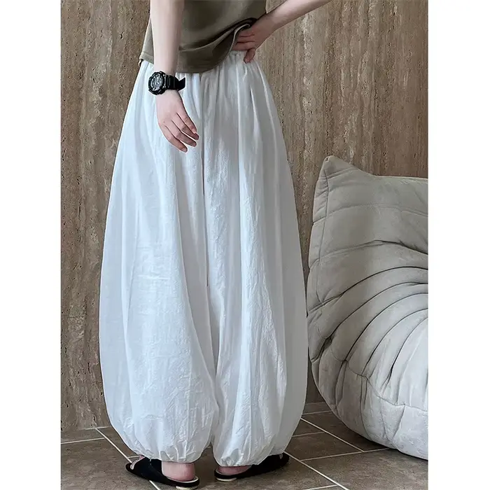 Bloomers surdimensionnés pour femmes, nouvelle mode d'été élégante, pantalon lanterne décontracté, a
