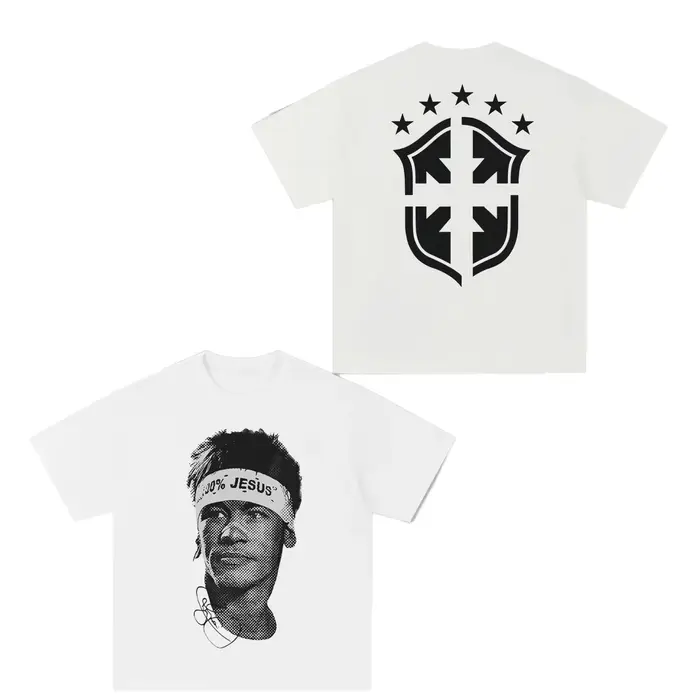 Dámské tričko s krátkým rukávem s potiskem Neymar Star amerického fotbalu – Módní a estetický athleisure oděv