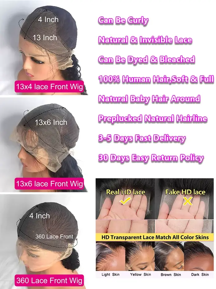 HD Transparentní Lace Front Paruka 13x6 Předtrhaná
