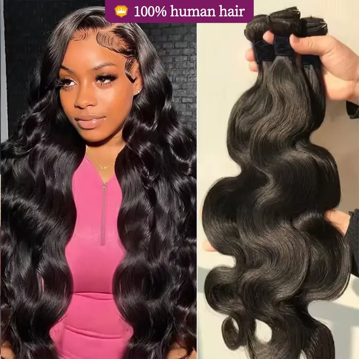Body Wave Lidské Vlasy Tkaní 12-32 palců Brazilské