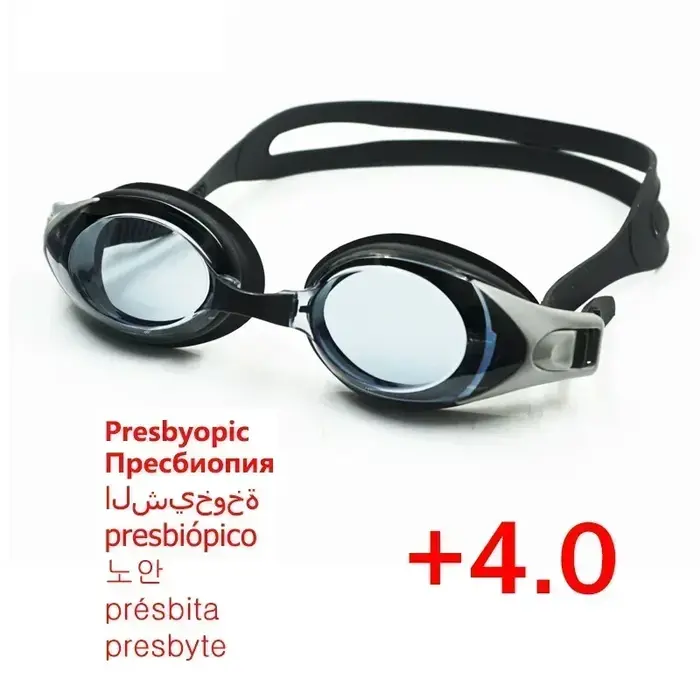 Plavecké brýle na dalekozrakost s protimlživým sprejem