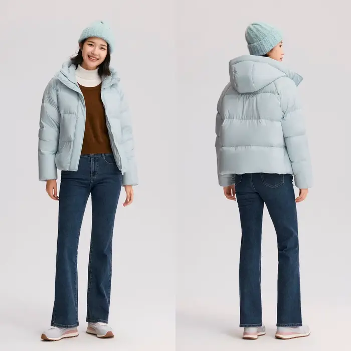 Semir doudoune femmes couleur unie ample polyvalent 2025 hiver nouveau imperméable à l'huile anti-ta