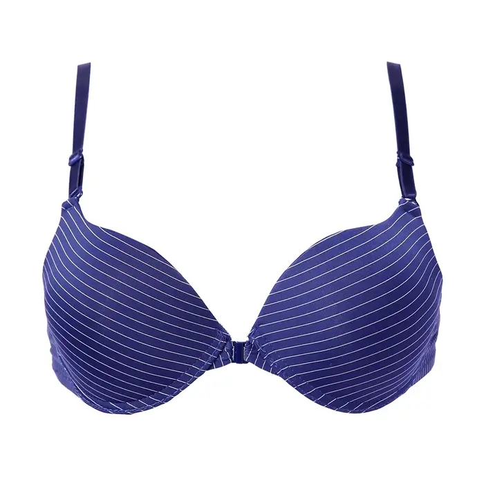 Soutien-gorge froncé pour femmes, fermeture frontale, décolleté en V profond, à armatures, Lingerie solide, Push Up, dos nu, sous-vêtements intimes