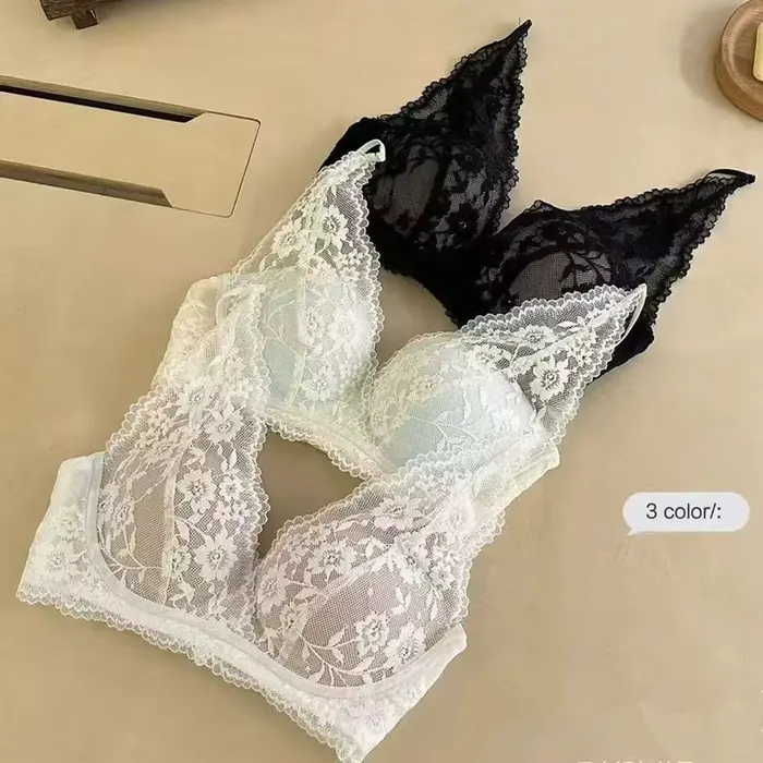 Bezešvá push-up podprsenka z nylonu a elastanu pro malá prsa elegantní styl lolita speciální příležitosti ženy
