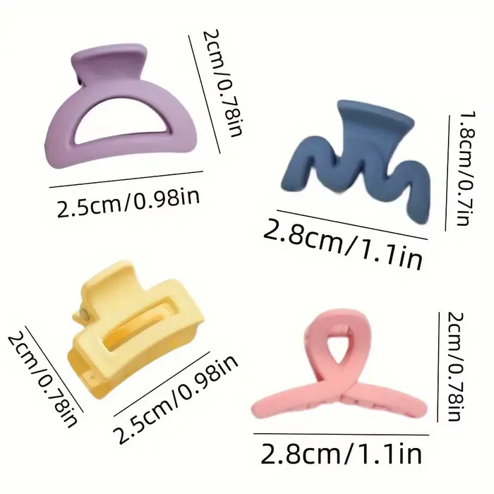 Pinces à cheveux creuses mates de couleur unie, Barrettes de capture de couleur bonbon, accessoires
