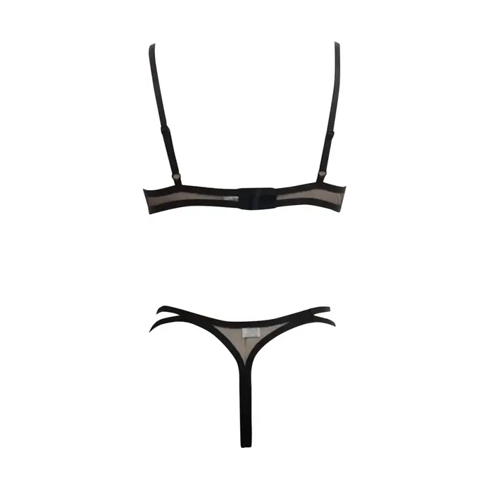 Velikostní podprsenka s kostkami 2dílná erotická souprava pro ženy krajka průhledné spodní prádlo sexy zábavný kostým intimní