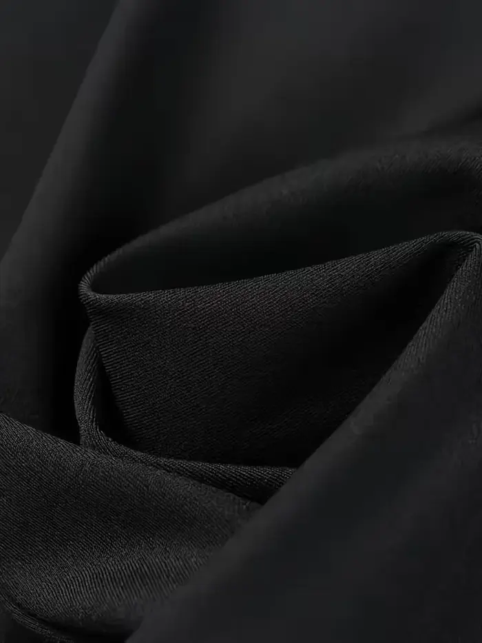 Pantalon droit taille haute pour femme, extensible, noir uni, élégant et essentiel pour le bureau, s
