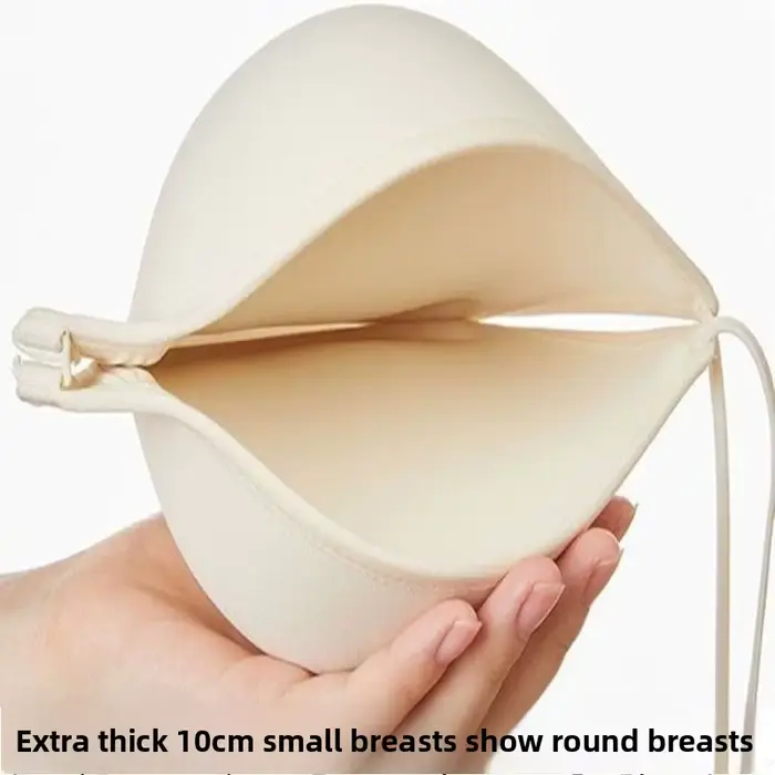 Soutien-gorge triangulaire push up ultime de 10 cm : crochet sur le devant, décolleté profond et dos invisible - Ascenseur sexy pour petite poitrine, confort d'été