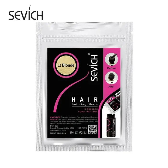 Sevich 500g fibre de renforcement des cheveux 10 couleurs kératine poudres Fibers fibre de repousse 