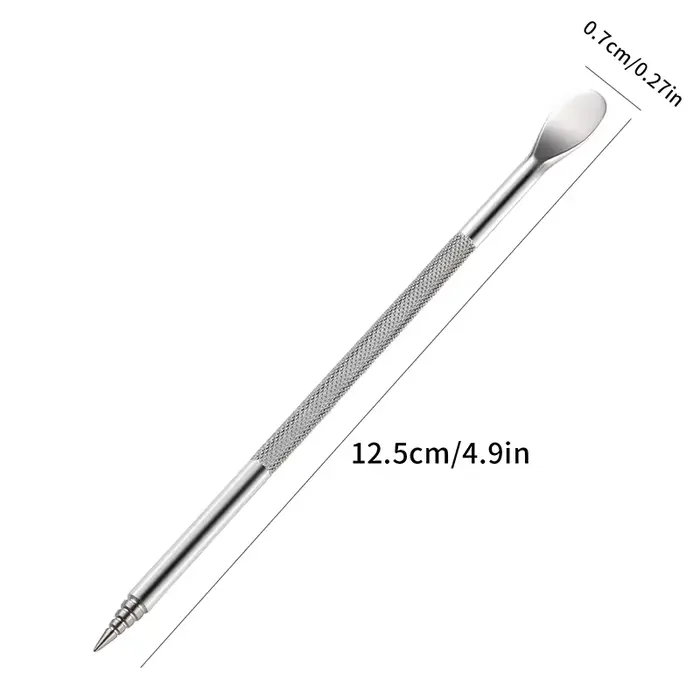 Stylo sculpté à Double extrémité pour Nail Art, 12.5cm, mélange multifonction de vernis Gel, stylo c