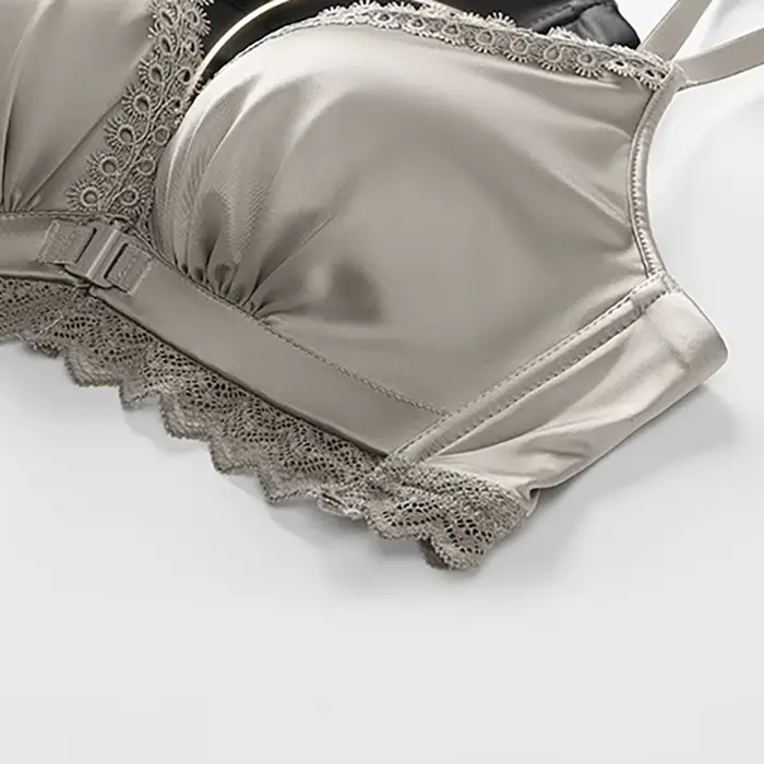 Soutien-gorge ajustable sans anneau en acier pour femme, sous-vêtement à la mode, confortable, bouton avant, document solide, dos sans trace, facile à porter