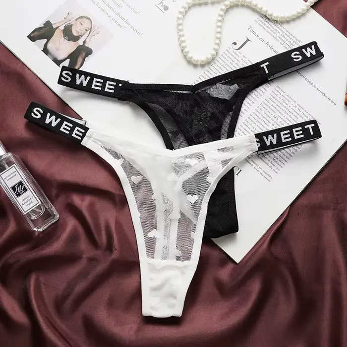 Sexy průhledné síťované kalhotky pro ženy