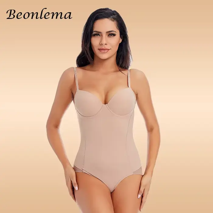 body Ženy Shapewear tělo Shaper s pohárem tělo komprese břicho plášť velikost Trainer redukce zeštíhlující spodní prádlo
