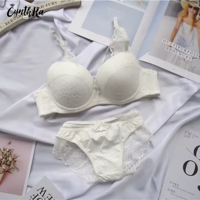 Spodní prádlo podprsenka Dámské spodní prádlo sekce Sexy prodyšná žena Plus velikost krajky Push Up Bralette Bra a kalhotky Set