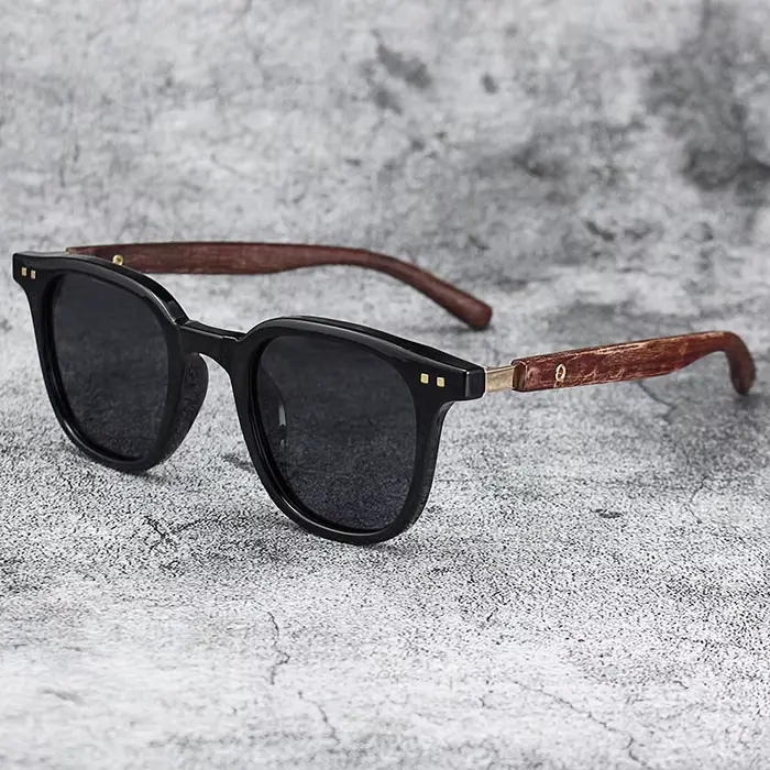 Nouvelles lunettes de soleil vintage pour hommes, monture PC, verres classiques de marque, verres tr