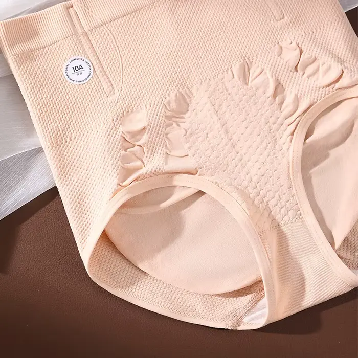 Culotte de contrôle post-partum pour femme avec effet Push Up et maintien ventre minceur en nylon et elasthanne ultra mince