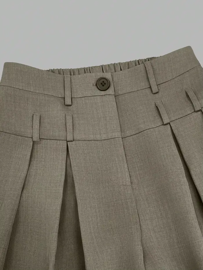 Nouveau pantalon de costume taille haute à jambe large pour femme 2026 – Élégant, fluide, pour le bu