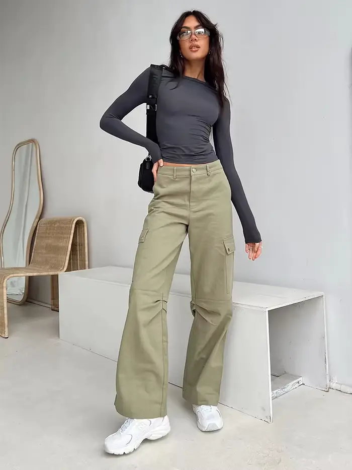 Économie décontractés à manches longues pour femmes, pulls Slim Fit, t-shirts basiques, t-shirts Str