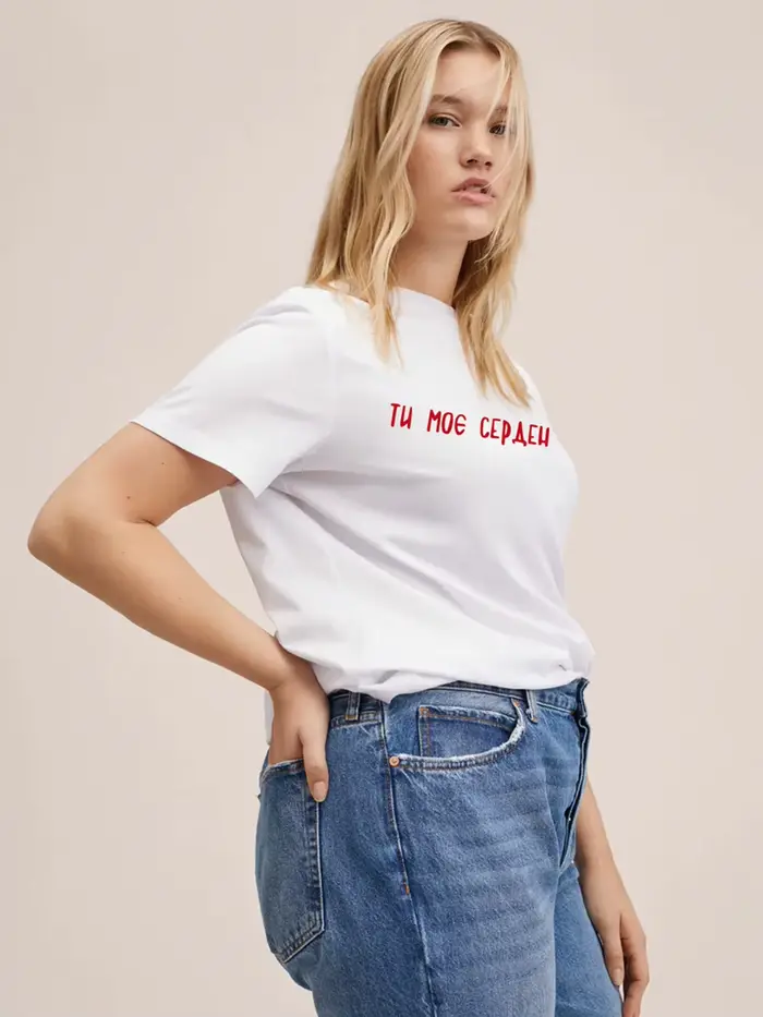 Dlife Fold-T-shirt cool à manches tombantes pour femmes, t-shirt en coton imprimé simple et décontra