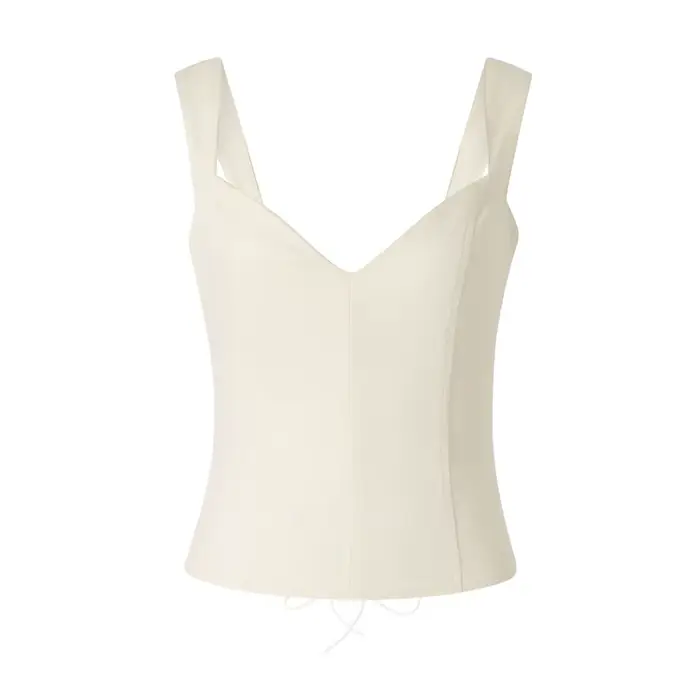 Corset vintage à col en V pour femmes, caraco en fibre, bandage en Y, streetwear d'été élégant, vern